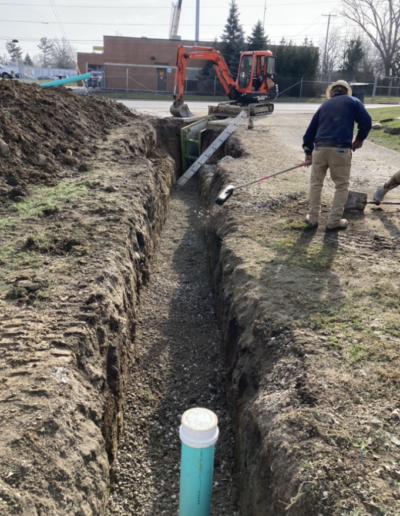 digging a waterline